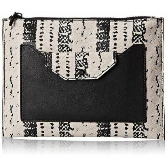 DANIELLE NICOLE SNAKE EMBOSSED CLUTCH Wallet Purse Bag - Picture 2 of 8